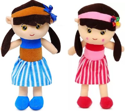 Liquortees Big Size Sofia Doll Combo Soft Stuffed toy for girls (Color - Red and Blue)  - 35 cm(Multicolor)