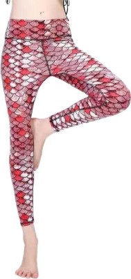 LAZADO Printed Women Red Tights