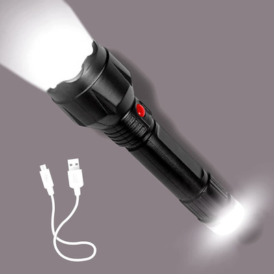 OT SUPER High Power Long Distance gor Home,Search Light with 3 Modes Torch(Black, 15 cm, Rechargeable)
