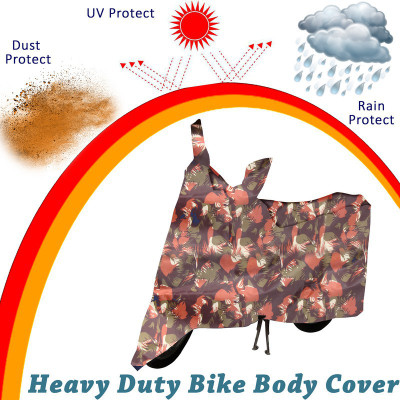 Selifaur Two Wheeler Cover for LML(Bobber 350, Green, Orange)
