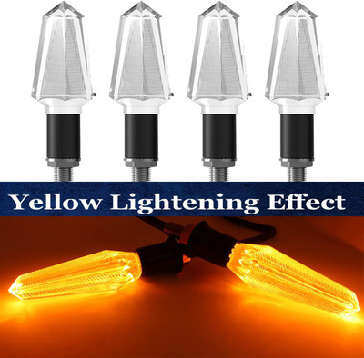 BR TrendZ Side LED Indicator Light for Universal For Bike(Yellow)