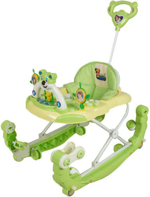Panda Creation Musical Activity Walker With Parent Rod(Green)