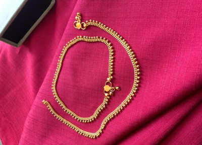 HNA Imitation Alloy Anklet(Pack of 2)