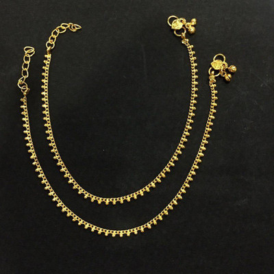 HN IMITATION Alloy Anklet(Pack of 2)