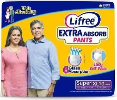 LIFREE XL-10 Adult Diapers - XL(10 Pieces)