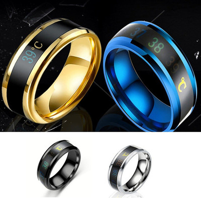 IGA COLLECTION Valentine Smart Temperature Ring Trendy look stylish ring for boys & Girls Stainless Steel Titanium Plated Ring