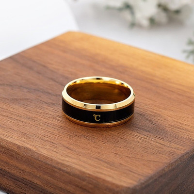 IGA COLLECTION Valentine Fashionable Stylish Trendy Look Smart Temperature Ring Stainless Steel Ring