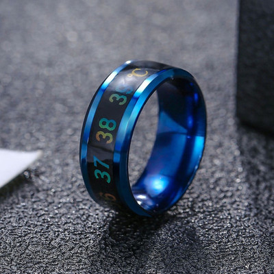IGA COLLECTION Smart Temperature Ring Trendy look stylish ring for boys & Girls Stainless Steel Ring