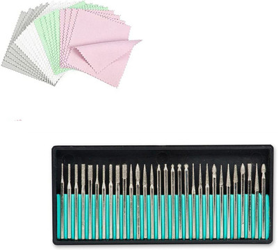 Digital Craft Selvet Cloth 20Pc & 30Pc Diamond Burs Set Power & Hand Tool Kit(3 Tools)