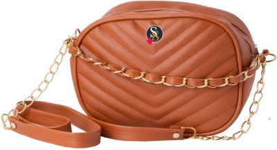 SWASTIK SYSTEMS Tan Sling Bag V DP TAN SLING BAG FOR WOMEN EXTRA SPACIOUS