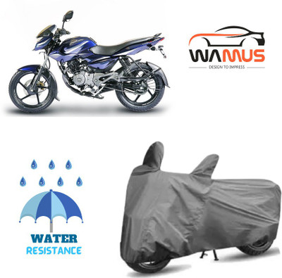 Wamus Auto Two Wheeler Cover for Bajaj(Pulsar 150 DTS-i, Grey)