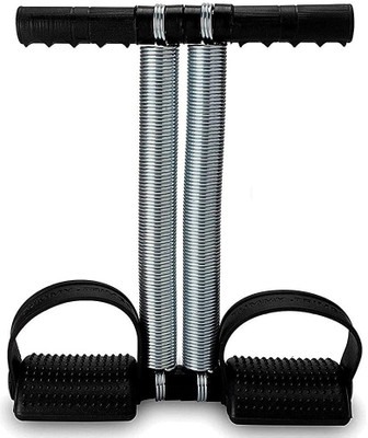 Khargadham Fitness Body Trimmer Exercise Foam Rubber Body-building Arm Tummy Stretching Rope Ab Exerciser(Black)