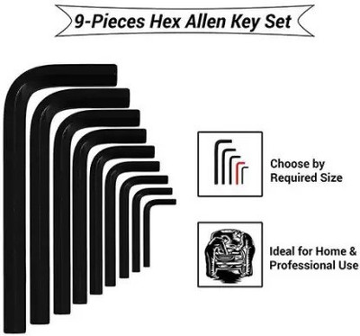 RetailPick 9 Pcs Allen Key Set Allen Key Set