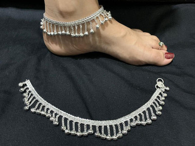 HN IMITATION Alloy Anklet(Pack of 2)