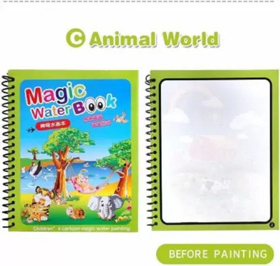 TRAGON Magic Water Color Book , Set of 2 Books ( Magic Pages per book)