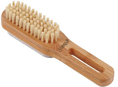 Connectwide Bamboo double-sided Pumice Stone and Bristle Brush