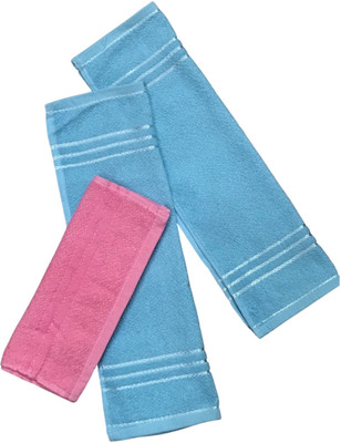 Walton Cotton 300 GSM Face, Hand Towel Set(Pack of 3)