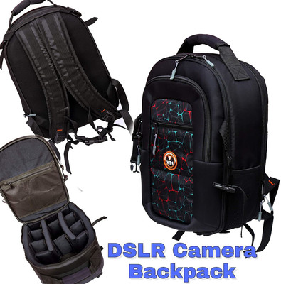VTS Camera Backpack Bag  Camera Bag(Black)