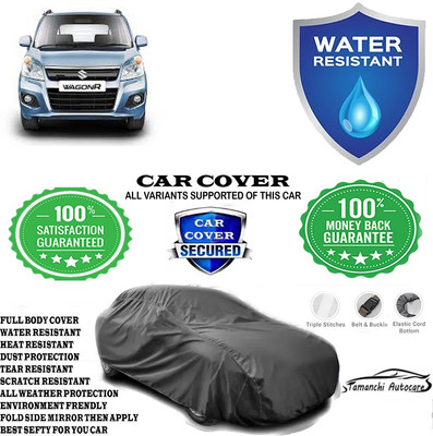 Tamanchi Autocare Car Cover For Maruti Suzuki Wagon R LXI Petrol(Grey)