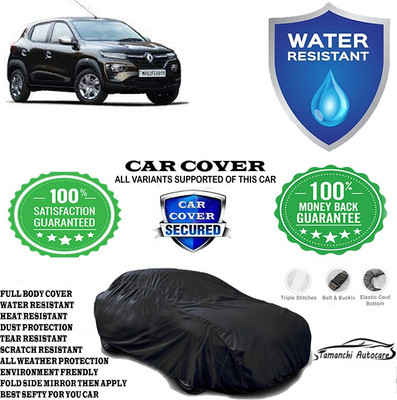 Tamanchi Autocare Car Cover For Renault Kwid(Black)