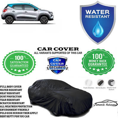 Tamanchi Autocare Car Cover For Renault Kwid 1.0 RXT AMT Petrol(Black)
