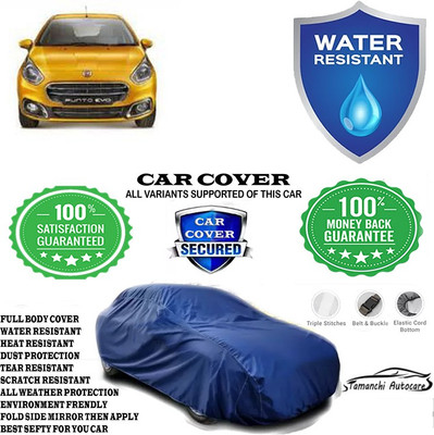 Tamanchi Autocare Car Cover For Fiat Abarth Punto EVO Pure 1.2 FIRE(Blue)