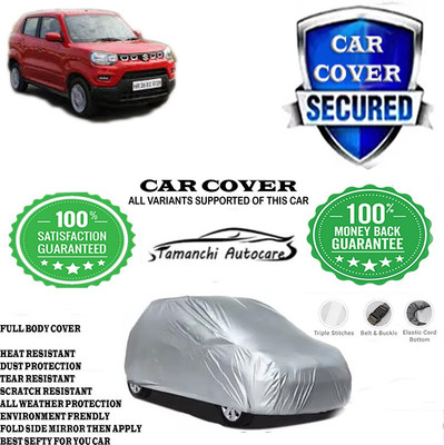 Tamanchi Autocare Car Cover For Maruti Suzuki S-Presso VXI Opt AT Petrol(Silver)