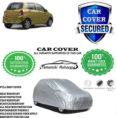 Tamanchi Autocare Car Cover For Maruti Suzuki Celerio VXI AMT Optional Petrol(Silver)