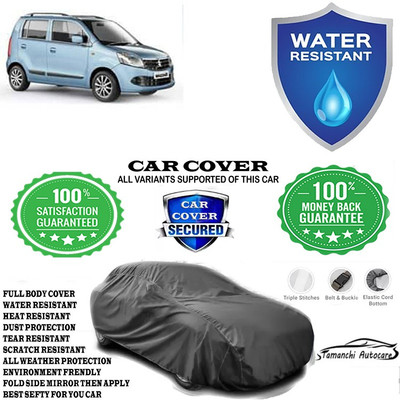 Tamanchi Autocare Car Cover For Maruti Suzuki Wagon R ZXI AMT 1.2 Petrol(Grey)