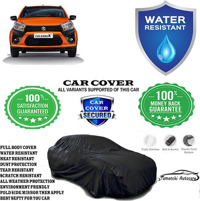 Tamanchi Autocare Car Cover For Maruti Suzuki Celerio X ZXI Petrol(Black)