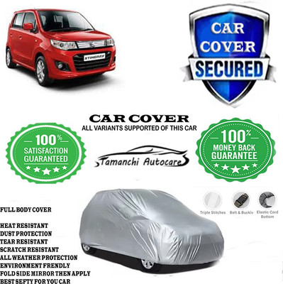 Tamanchi Autocare Car Cover For Maruti Suzuki Wagon R Stingray AMT VXI(Silver)