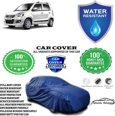 Tamanchi Autocare Car Cover For Maruti Suzuki Wagon R DLX(Blue)