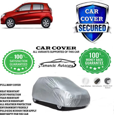 Tamanchi Autocare Car Cover For Maruti Suzuki Celerio ZXI AMT Optional Petrol(Silver)