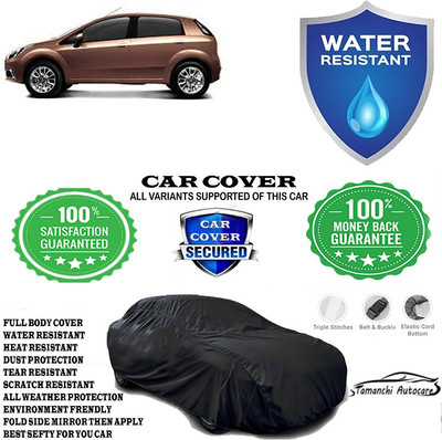 Tamanchi Autocare Car Cover For Fiat Abarth Punto EVO 1.3 Dynamic(Black)