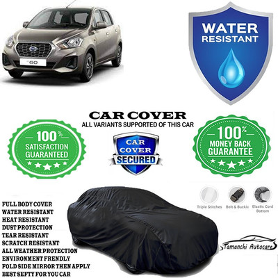 Tamanchi Autocare Car Cover For Datsun Datsun GO T Option CVT Petrol(Black)