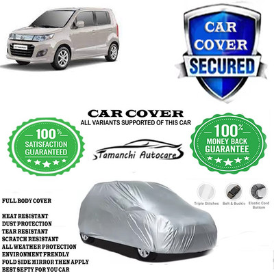 Tamanchi Autocare Car Cover For Maruti Suzuki WagonR Stingray(Silver)