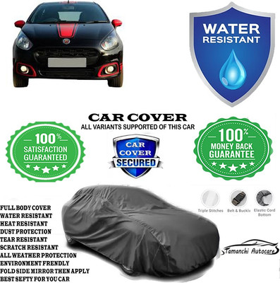 Tamanchi Autocare Car Cover For Fiat Abarth Punto EVO 1.2 Dynamic(Grey)
