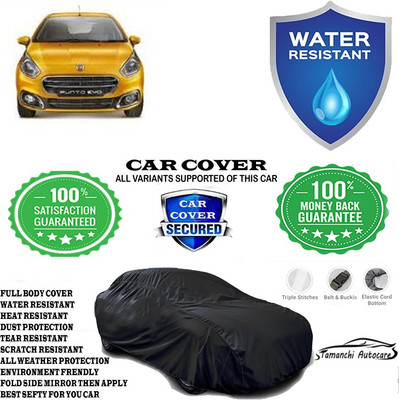 Tamanchi Autocare Car Cover For Fiat Abarth Punto EVO Pure 1.2 FIRE(Black)