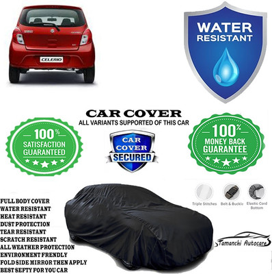 Tamanchi Autocare Car Cover For Maruti Suzuki Celerio VDI Optional(Black)