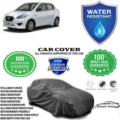 Tamanchi Autocare Car Cover For Datsun Datsun GO T Option VDC Petrol(Grey)
