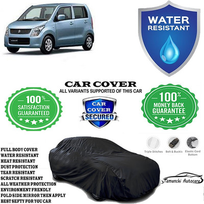 Tamanchi Autocare Car Cover For Maruti Suzuki Wagon R 1.1L 16V(Black)