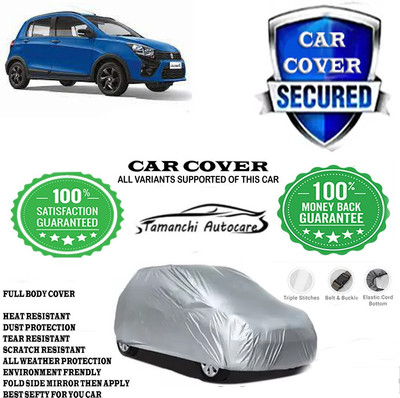 Tamanchi Autocare Car Cover For Maruti Suzuki Celerio X AMT ZXI Option Petrol(Silver)