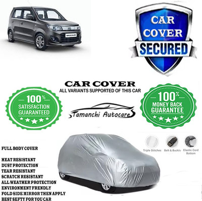 Tamanchi Autocare Car Cover For Maruti Suzuki Wagon R Stingray VXI Optional(Silver)