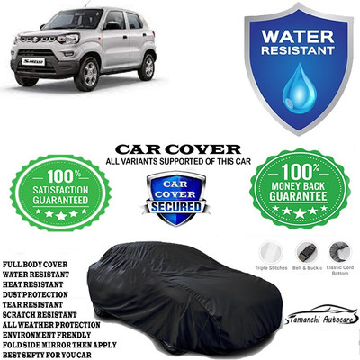 Tamanchi Autocare Car Cover For Maruti Suzuki S-Presso LXI Opt Petrol(Black)