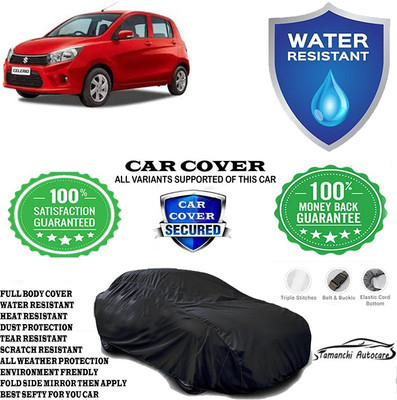 Tamanchi Autocare Car Cover For Maruti Suzuki Celerio VXI Optional Petrol(Black)