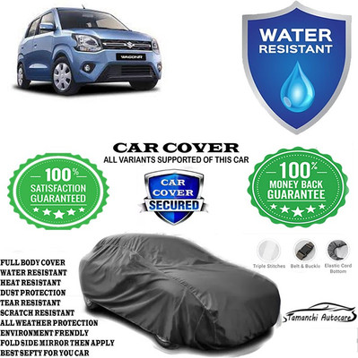 Tamanchi Autocare Car Cover For Maruti Suzuki Wagon R CNG LXI Opt(Grey)