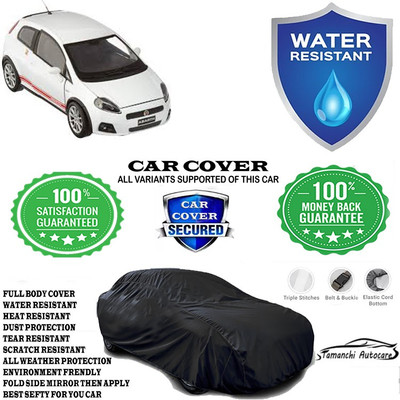 Tamanchi Autocare Car Cover For Fiat Abarth Punto EVO 1.4 T-Jet(Black)