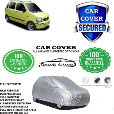 Tamanchi Autocare Car Cover For Maruti Suzuki Wagon R VXI AMT Petrol(Silver)