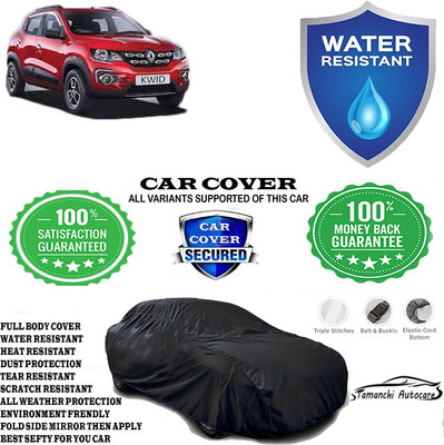 Tamanchi Autocare Car Cover For Renault Kwid AMT(Black)