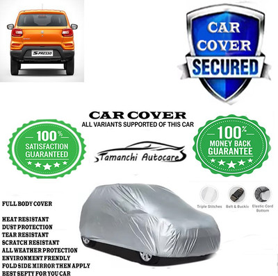Tamanchi Autocare Car Cover For Maruti Suzuki S-Presso Vxi Plus AMT(Silver)